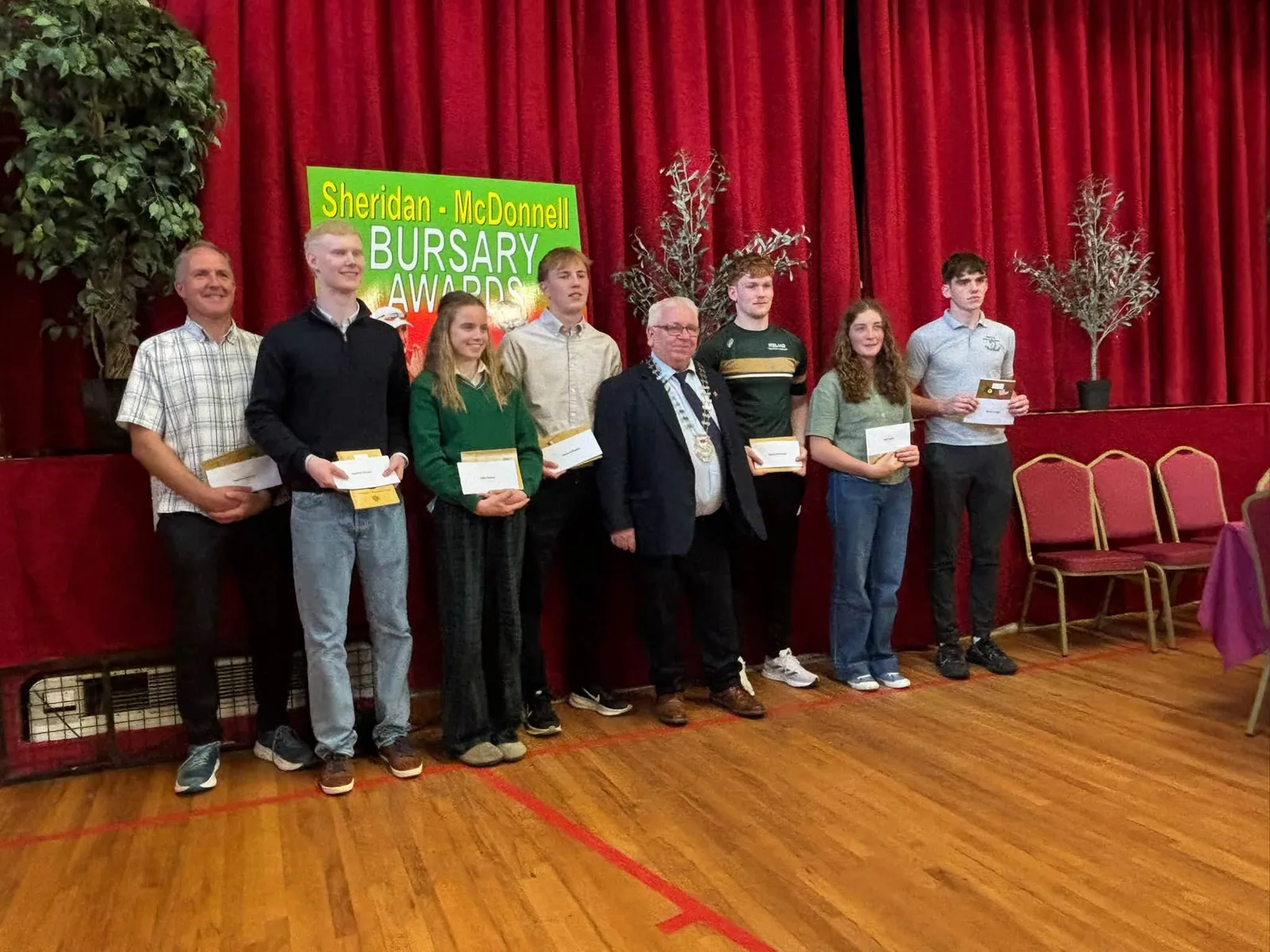 The 2026 bursary recipients with the presentation party